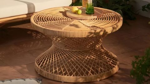 Urban Outfitters Seville Modern Rattan Coffee Table